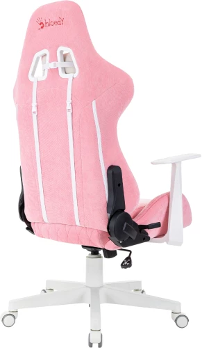 Кресло игровое A4Tech Bloody GC-930 розовый с подголов. крестов. пластик пластик белый