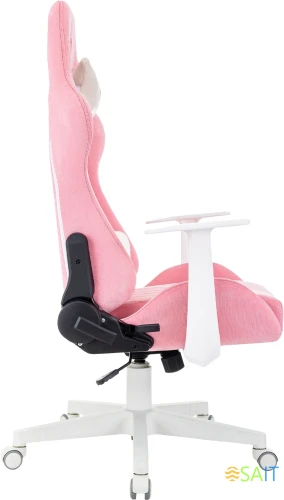 Кресло игровое A4Tech Bloody GC-930 розовый с подголов. крестов. пластик пластик белый