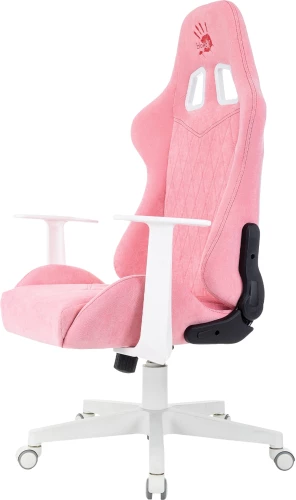 Кресло игровое A4Tech Bloody GC-930 розовый с подголов. крестов. пластик пластик белый