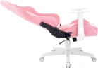 Кресло игровое A4Tech Bloody GC-930 розовый с подголов. крестов. пластик пластик белый