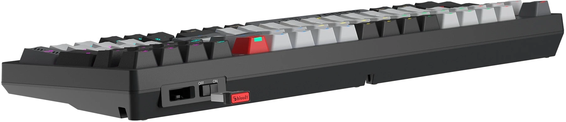 Клавиатура A4Tech WS98 механическая черный/серый USB беспроводная BT/Radio for gamer LED