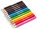 Карандаши цв. Silwerhof Mini Веселые друзья 2.65мм шестигран. дерево ассорти 12цв. коробка/европод.