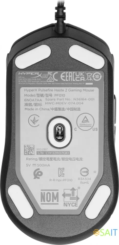 Мышь HyperX Pulsefire Haste 2 черный оптическая 26000dpi USB 5but (6N0A7AA)