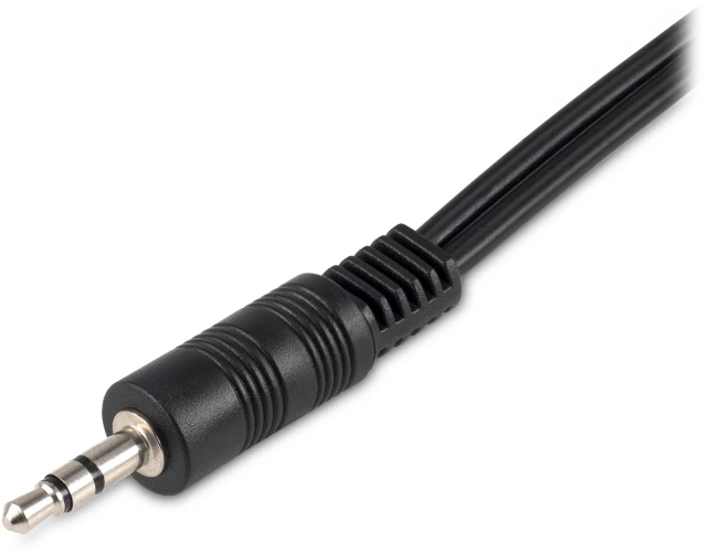 Адаптер аудио Buro BU-2XJACK-JACK 2xJack 3.5 (f)/Jack 3.5 (m) 0.2м. черный