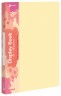 Папка с 20 прозр.вклад. Бюрократ Pastel PAST20YEL A4 пластик 0.5мм торц.карм с бум. встав желтый