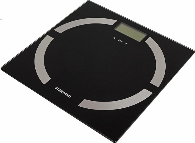 Весы напольные электронные Starwind SSP6051 макс.180кг черный