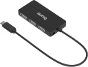 Разветвитель USB-C Buro BPH-C-1730 4порт. черный (BU-USBC-HUB-4U21)
