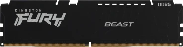 Память DDR5 16GB 6400MHz Kingston KF564C32BBE-16 Fury Beast Black Expo RTL Gaming PC5-51200 CL32 DIMM 288-pin 1.4В single rank с радиатором Ret