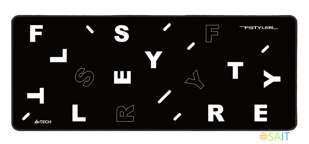 Коврик для мыши A4Tech FStyler FP75 XL черный/белый 750x300x2мм (FP75 BLACK)