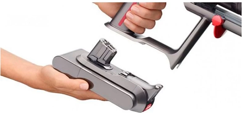 Пылесос Dyson SV46 V12 Detect Slim Absolute 545Вт серебристый/желтый