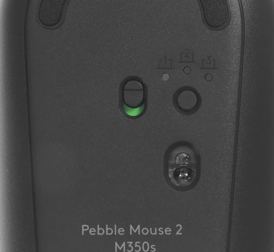 Мышь Logitech Pebble 2 M350S графитовый оптическая 4000dpi silent беспров. BT для ноутбука 2but (910-006988)