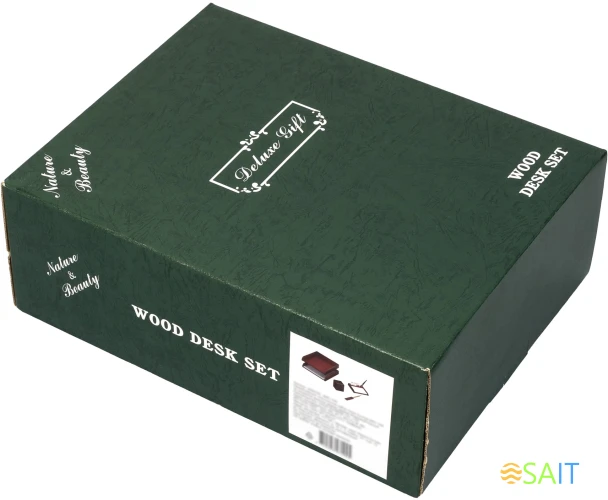 Настольный набор Good Sunrise M4C-10A (4 предмета) красное дерево дерево бордовый/черный