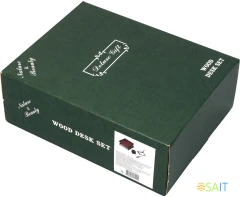 Настольный набор Good Sunrise M4C-10A (4 предмета) красное дерево дерево бордовый/черный