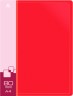 Папка с 80 прозр.вклад. Бюрократ -BPV80RED A4 пластик 0.8мм торц.карм с бум. встав красный