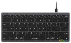 Клавиатура A4Tech Fstyler FX51 серый USB slim Multimedia (FX51 GREY)