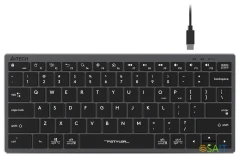 Клавиатура A4Tech Fstyler FX51 серый USB slim Multimedia (FX51 GREY)