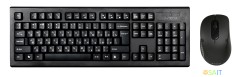 Клавиатура + мышь A4Tech 7100N клав:черный мышь:черный USB беспроводная