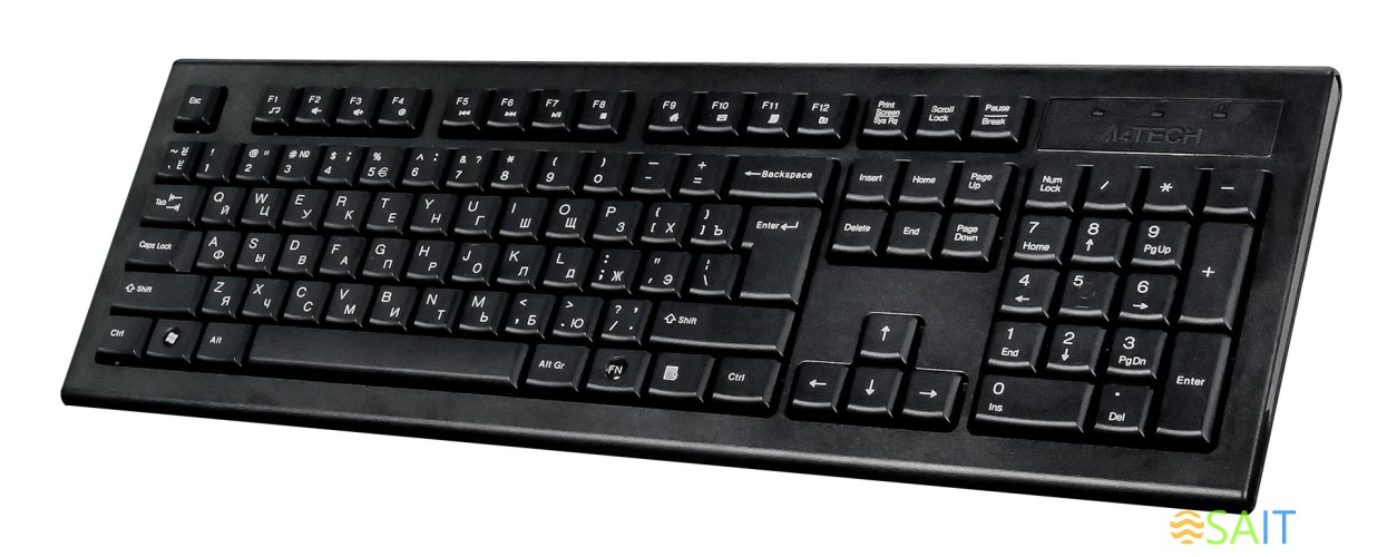 Клавиатура + мышь A4Tech 7100N клав:черный мышь:черный USB беспроводная