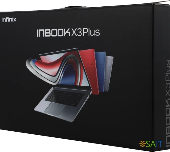 Ноутбук Infinix Inbook X3 Plus 12TH XL31 Core i3 1215U 8Gb SSD256Gb Intel UHD Graphics 15.6" IPS FHD (1920x1080) Free DOS grey WiFi BT Cam (71008301378)