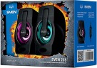 Колонки Sven 255 2.0 черный 6Вт портативные