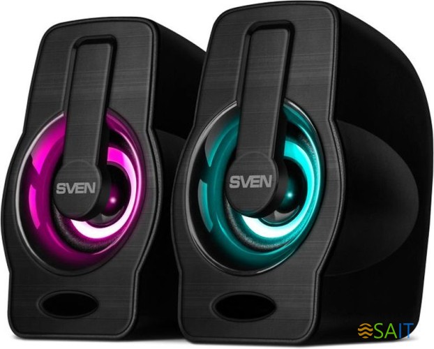 Колонки Sven 255 2.0 черный 6Вт портативные