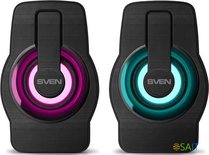 Колонки Sven 255 2.0 черный 6Вт портативные