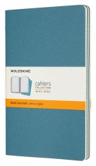 Блокнот Moleskine CAHIER JOURNAL CH016B44 Large 130х210мм обложка картон 80стр. линейка голубой (3шт)