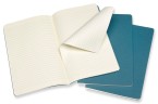 Блокнот Moleskine CAHIER JOURNAL CH016B44 Large 130х210мм обложка картон 80стр. линейка голубой (3шт)