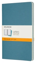 Блокнот Moleskine CAHIER JOURNAL CH016B44 Large 130х210мм обложка картон 80стр. линейка голубой (3шт)