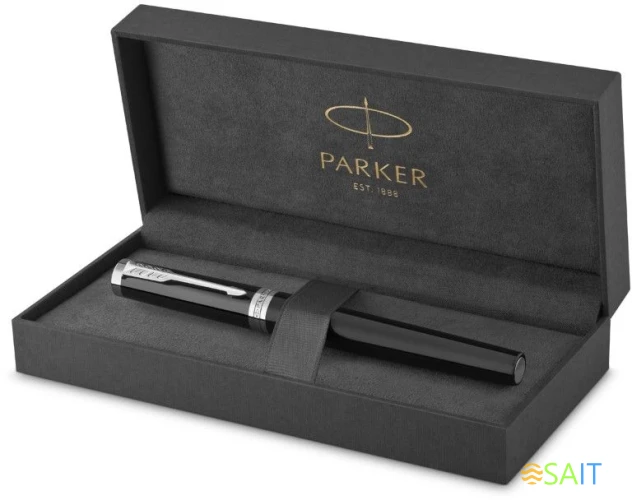 Ручка роллер Parker Ingenuity Core T570 (2181996) Black CT F черн. черн. подар.кор.