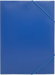 Папка на резинке Silwerhof Eco A4 пластик 0.5мм кор.15мм синий