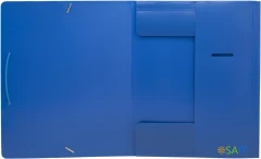 Папка на резинке Silwerhof Eco A4 пластик 0.5мм кор.15мм синий