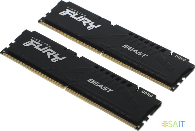 Память DDR5 2x8GB 6000MHz Kingston KF560C30BBEK2-16 Fury Beast Black Expo RTL Gaming PC5-48000 CL30 DIMM 288-pin 1.4В kit single rank с радиатором Ret