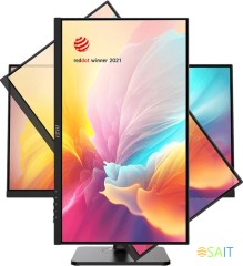 Монитор MSI 23.8&quot; Modern MD2412P черный IPS LED 1ms 16:9 HDMI M/M матовая HAS Piv 300cd 178гр/178гр 1920x1080 100Hz FreeSync FHD USB 4.65кг