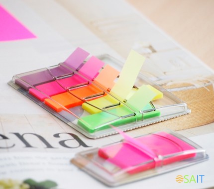 Закладки самокл. индексы пластиковые Stick`n 26014 25x45мм 1цв.в упак. 50лист фиолетовый Z-сложения блистер