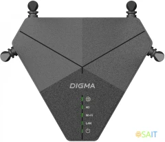 Роутер беспроводной Digma DWR-N302LTE N300 10/100BASE-TX/3G/4G cat. 4 черный