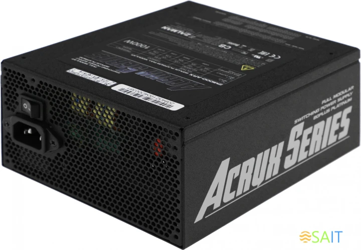 Блок питания Zalman ATX 1000W ZM1000-ARX 80+ platinum (20+4pin) APFC 135mm fan 12xSATA Cab Manag RTL