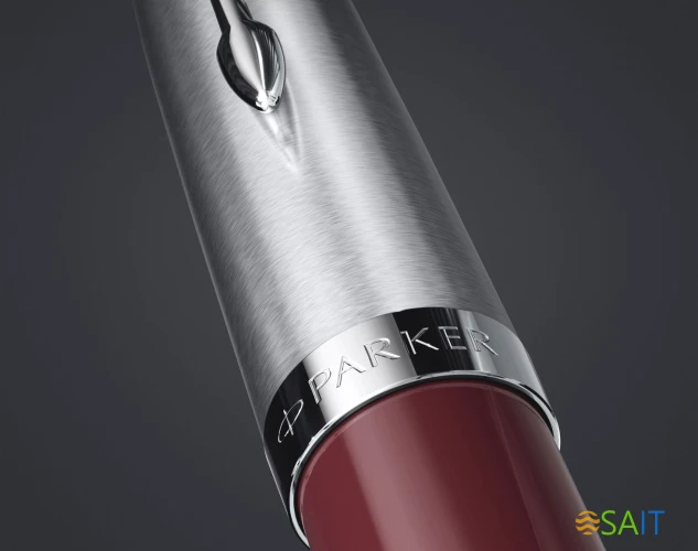 Ручка перьев. Parker 51 Core (2123496) Burgundy F сталь нержавеющая подар.кор.