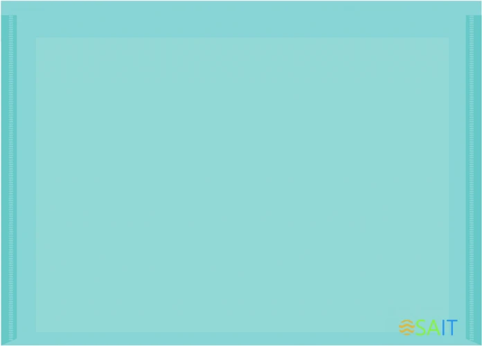 Конверт на кнопке Бюрократ Pastel -PKPAST/GRN A4 пластик 0.18мм мятный