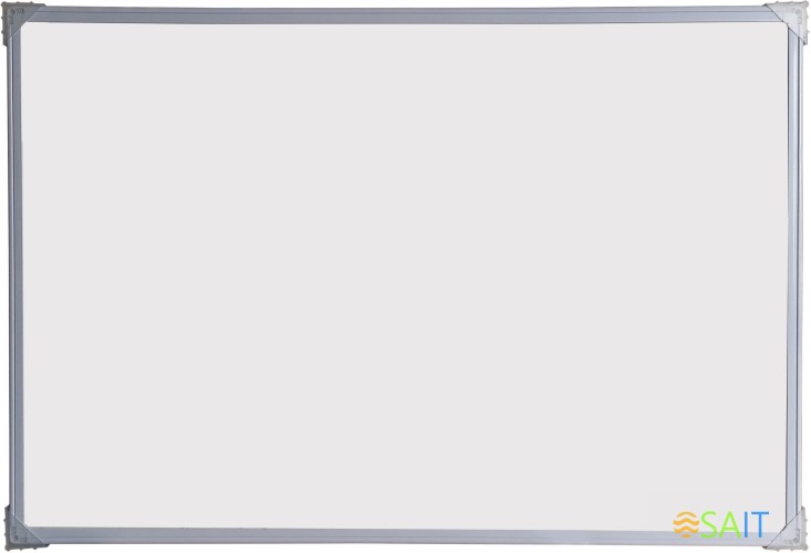 Доска магнитно-маркерная Silwerhof белый 100x150см алюминиевая рама лоток для аксессуаров
