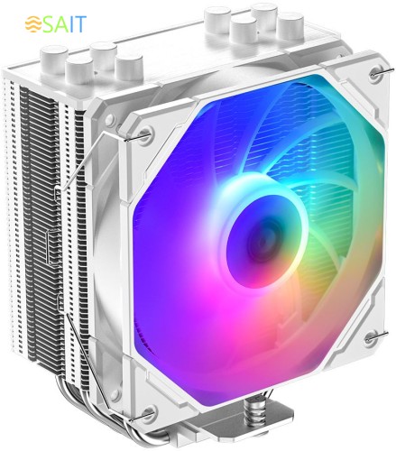 Устройство охлаждения(кулер) ID-Cooling SE-224-XTS ARGB Soc-AM5/AM4/1200/1700/1851 белый 4-pin 29dB Al+Cu 220W 650gr Ret (SE-224-XTS ARGB WHITE)