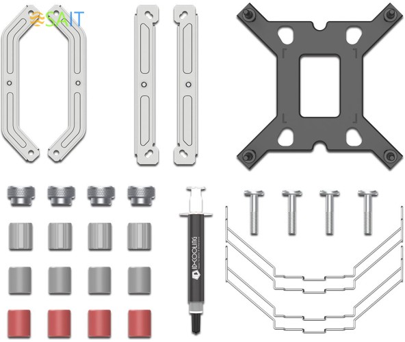 Устройство охлаждения(кулер) ID-Cooling SE-224-XTS ARGB Soc-AM5/AM4/1200/1700/1851 белый 4-pin 29dB Al+Cu 220W 650gr Ret (SE-224-XTS ARGB WHITE)