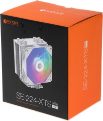 Устройство охлаждения(кулер) ID-Cooling SE-224-XTS ARGB Soc-AM5/AM4/1200/1700/1851 белый 4-pin 29dB Al+Cu 220W 650gr Ret (SE-224-XTS ARGB WHITE)