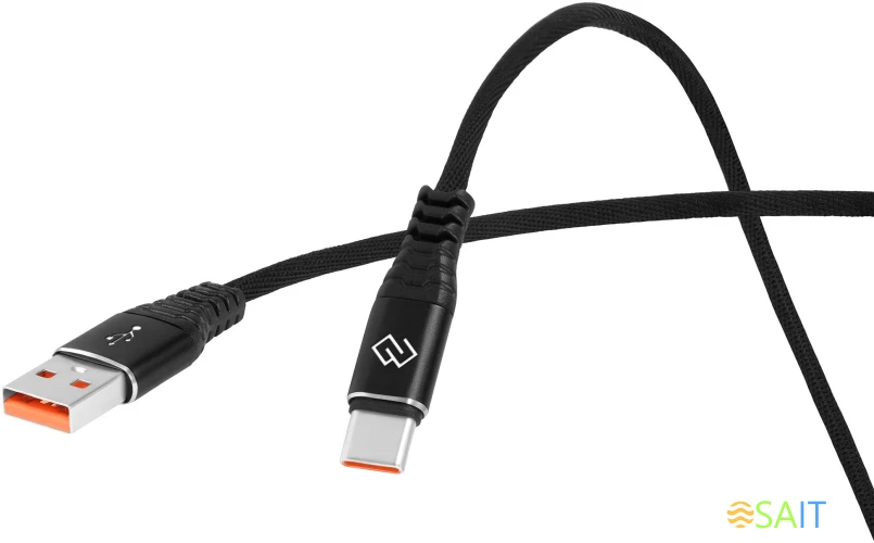 Кабель Digma DG-USBA-С-1M-27W USB (m)-USB Type-C (m) 1м черный