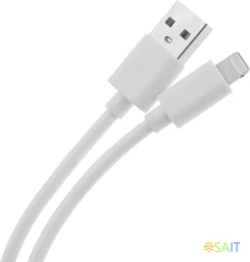 Кабель KingPrice KP-USBAL-1m USB (m)-Lightning (m) 1м белый