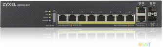 Коммутатор Zyxel GS1920-8HPV2-EU0101F (L2) 8x1Гбит/с 2xКомбо(1000BASE-T/SFP) 8PoE+ 130W управляемый