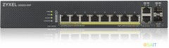 Коммутатор Zyxel GS1920-8HPV2-EU0101F (L2) 8x1Гбит/с 2xКомбо(1000BASE-T/SFP) 8PoE+ 130W управляемый