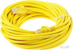 Патч-корд Premier PP12-10M/Y 1000Гбит/с UTP 4 пары cat.5E CCA molded 10м желтый RJ-45 (m)-RJ-45 (m)