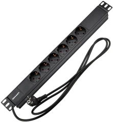 Блок распределения питания Rexant 04-0101-1 гор.размещ. 6xSchuko базовые 16A Schuko 2м