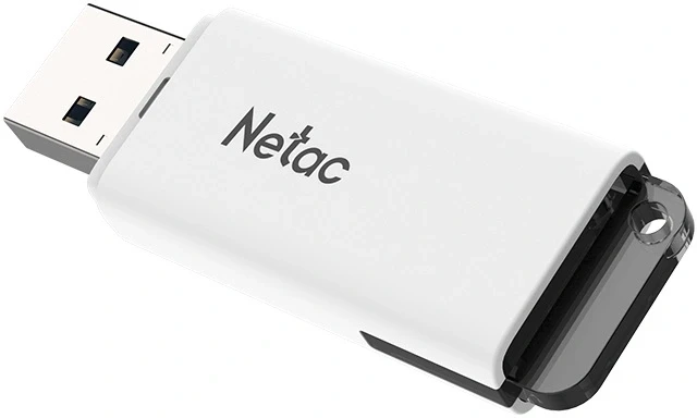 Флеш Диск Netac 32GB U185 NT03U185N-032G-32WH USB3.2 белый